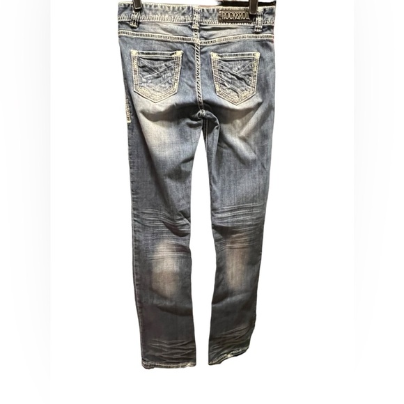 Rock & Roll Cowgirl Bootcut Jeans Womens Size 30Mid Rise Stretch - Picture 2 of 12